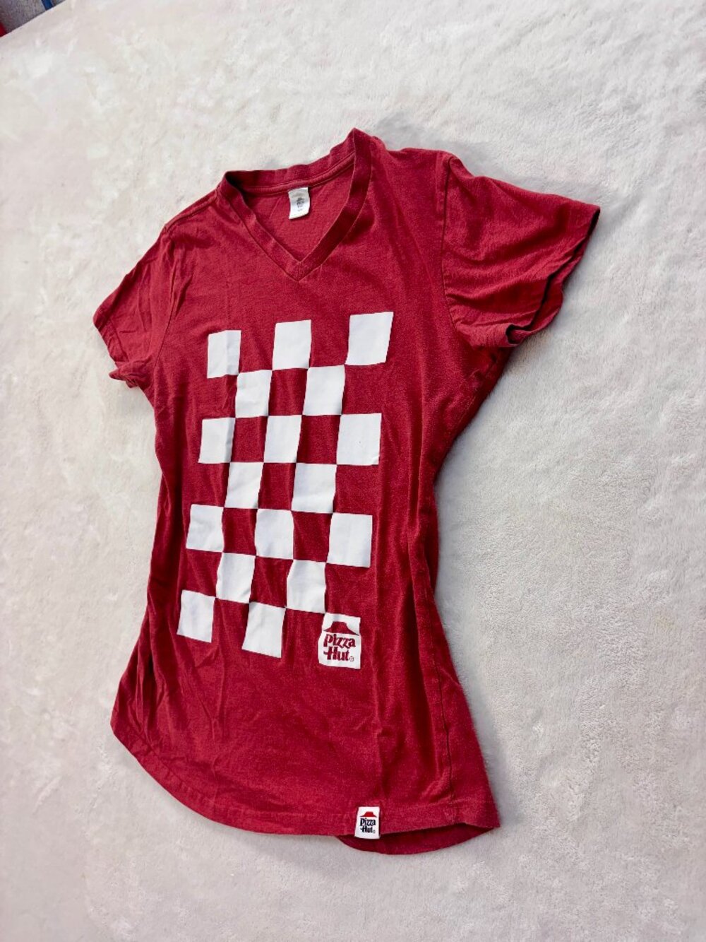 Pizza Hut Red Uniform Shirt --- Size: Women's Medium --- Great Condition!!